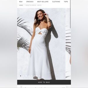 PETAL & PUP ROSETTA DRESS - WHITE